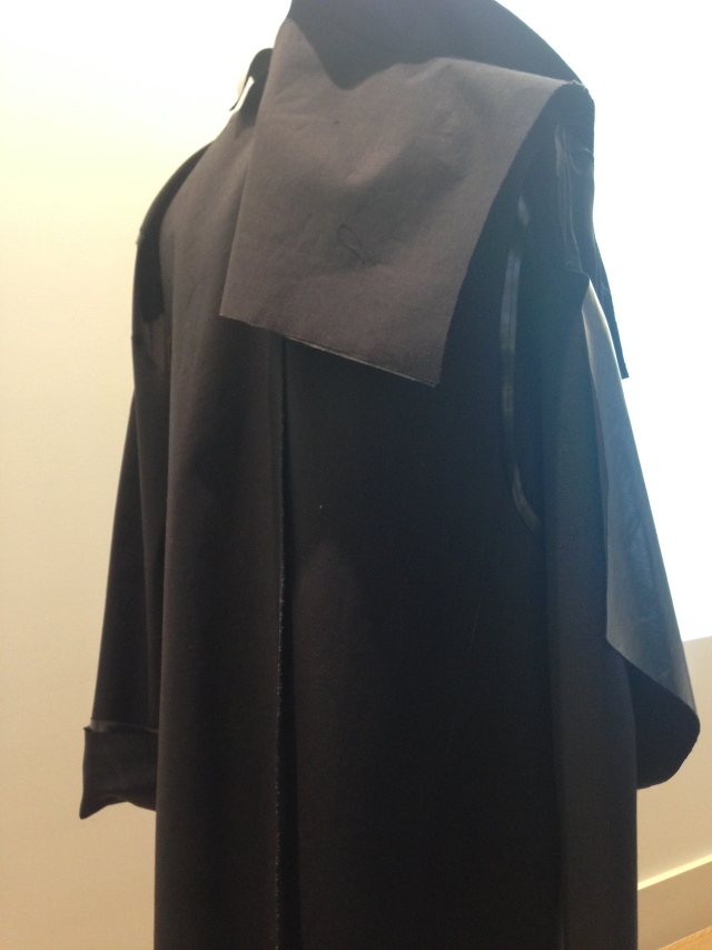 LCF Student unfinished garment.